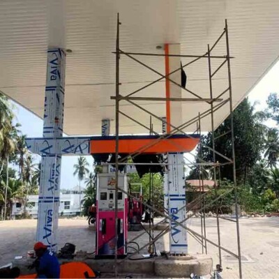 Steel Engineered Petrol Pump Construction