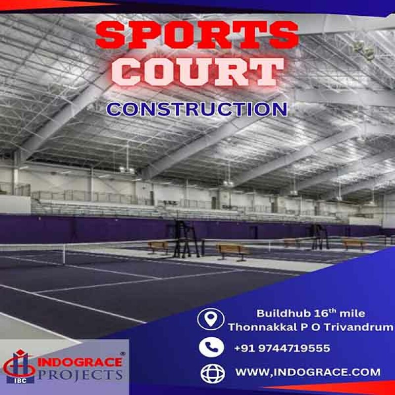 Steel Engineered Sports Courts by Indograce Projects – Built for Performance and Durability