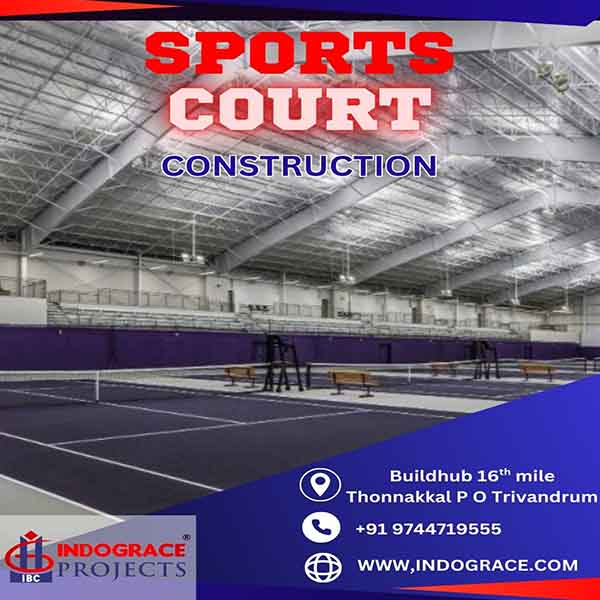 Steel Engineered Sports Courts by Indograce Projects – Built for Performance and Durability
